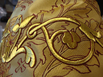 Shoulder embroidery