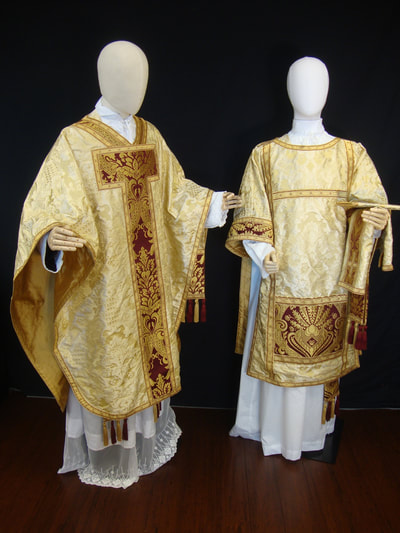 Borromeo chasuble and dalmatic